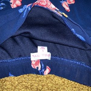 Blue off the shoulder dress